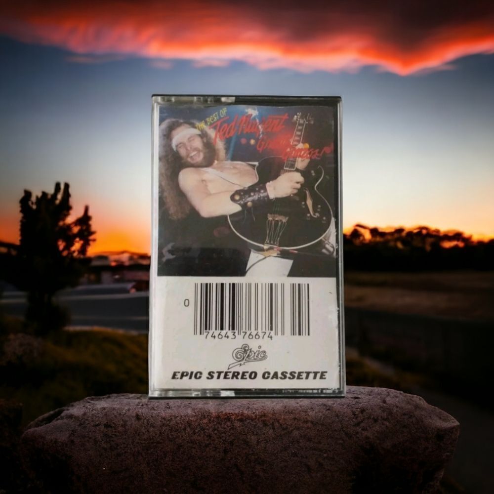 Ted Nugent Great Gonzos The Best Of Cassette Tape Classic Rock 1981 Epic Stereo.
